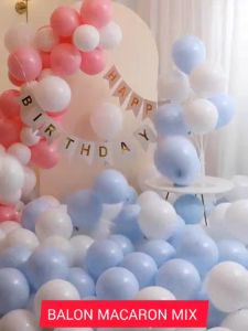Balon Latex Chrome 12 Inch Double Metalik Isi 50 Pcs Balon Metalik Hitam / Balon Latex isi 50 Pcs