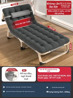 Saigol | Giường Nghỉ Trưa Gấp Đỡ Di Động