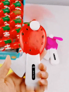 OFM-C1313 Kipas Angin Anak Mini Fan Manual Genggam Karakter Buah Lucu Portabel / Mainan Kipas Angin