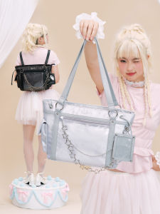 Lola Design Star Pain Comic Con Shoulder Bag Cute Chain Commute Student Large Appetite Tote Bag Fashionable Hard PU Leather