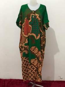 DASTER BATIK IKA YULIANI | DASTER PAYUNG RAYON HALUS IBU JUMBO ABSTRAK KAWUNG BUSUI FRIENDLY