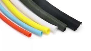 2/5/10M White Sleeve Self-Closed 3 - 30mm PET Braid Expandable Cable Organiser Insulated Wrap Self Close Sleeved Wire Protecter
