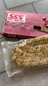 โซ่ sss 415 ยาว132L ข้อเหนียวทนลื่น คุณภาพสำหรับรถแข่งนิยมใช้