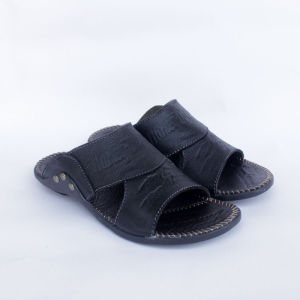 Sandal Selop Kulit Pria Model Casual Mamojo Store HD B2 TAN