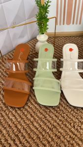 Peach Jasmine Heels Sandal Wanita Hak Tahu 5 cm