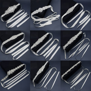 Miallo Bridal Rhinestone Belts for Women Wedding Accessories Crystal Fashion Prom Dress Belt Strass Bride Sash Bridesmaid Gift