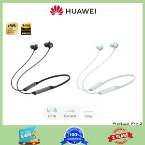 2024 New Huawei FreeLace Pro 2 Wireless Bluetooth Headset| Intelligent Active Noise Cancellation 2.0 |Dual-Device Connections Neckband Earphone|IP55 Resistance Headset|25h of Battery Life|Original Huawei Wireless Earbuds