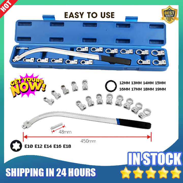 15Pcs Idler Pulley Adjustment Wrench Belt Tension Tensioning Adjuster