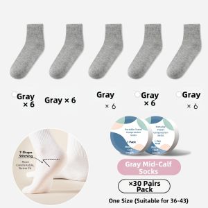 One-time Wear Compression Mid-Calf Socks