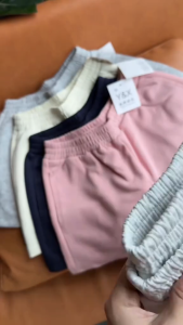 Quần short thun nữ vải nỉ chân cua dày dặn mặc nhà