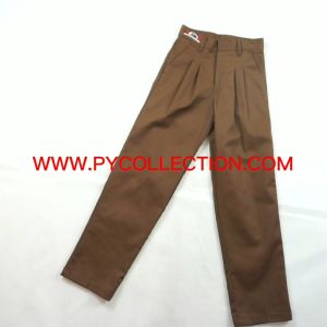 SELUAR PENGAWAS JENAMA BLACK CAT - SELUAR COKLAT PANJANG COTTON BC032