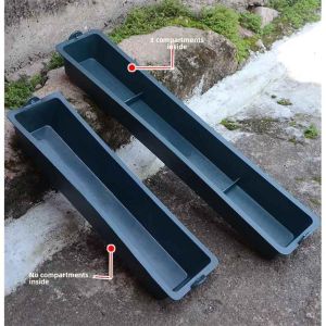 FEIZHUXIANSEN | Long Rectangular Chicken Feeder with Water Basin Anti-Spilling