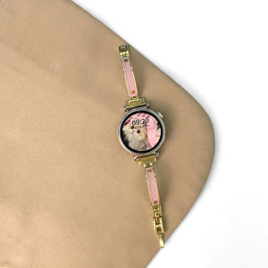 Uhada Metal Quick Release Band Huawei GT6 GT5 GT4 GT3 Honor Magic2 Bracelet Style Leather Quilted Moon Smartwatch Strap