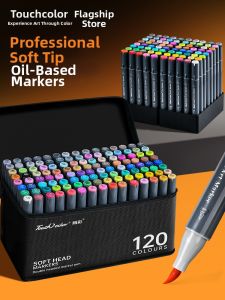 Touch Color | Anime Drawing Soft Tip Marker 120 Colors