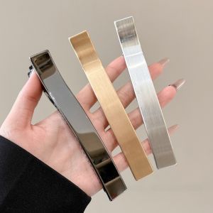 Korean Style Large Size Metal Hair Clips Womens Simple Elegant Duckbill Hair Grips Hair Accessories for Back of Head Updo