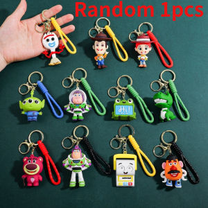 Disney | 7Pcs/Set Toy Story 4 Action Figures Toy Woody Jessie Buzz Lightyear Forky Pig Bear Figura Model Doll Figurine Boy Birthday Gift
