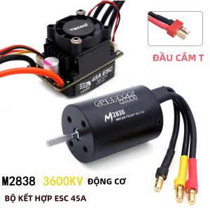 SURPASS HOBBY | SURPASS HOBBY Bộ Combo Động Cơ Không Chổi Than ESC 35A 45A Cho 1/10-1/18 Wtloys RC Car Bo M2430/2435/2440/2838/2845 Bộ Phận Xe RC Bánh Răng Kim Loại Tốc Độ Cao