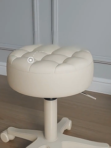 Global Office Salon Home Stainless Rolling Stool Bar Stool Bar Chair Lifting Beauty Stool Home Rotating Round Bar Stool Swivel Chair Barber Shop Chair Backrest Tattoo Stool Height Adjustable
