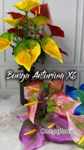 Anturium Artificial / Bunga Plastik / Bunga Dekorasi / Dekorasi Pernikahan / Pernikahan