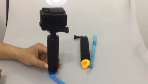 Water Floating Hand Grip Handle Mount Float Action Camera Accessories for GoPro Gopro Hero 11 10 9 8 7 Yi 4K Insta360 Waterproof Handheld Underwater Sport Selfie Stick Monopod Pole Floating Hand Grip Diving Handle Tripod Mount for GoPro HD Hero SJCAM AKA