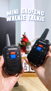 COD Baofeng BF-C50 Walkie Talkie Set of 2 Mini Ultra Thin 16CH UHF 400-470MHz Type-C Charging Portable Two Way Radio Long Range