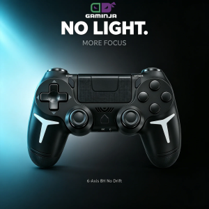 GAMINJA Wireless Gamepad 6-axis Gyroscope Dual Vibration With Touch Pad For PS4 PS3 Console Computer PC Bluetooth Controller