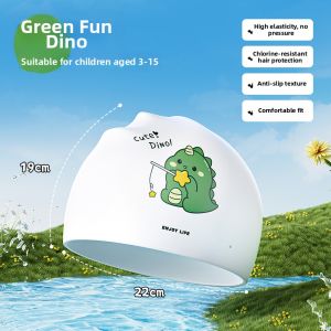 GWYNET | Waterproof Non-constricting Cute Silicone Swimming Cap