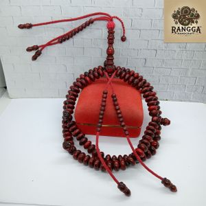 tasbih tijani akar bahar merah full benang rajut A17