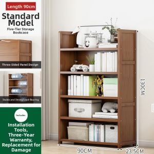 Space-saving Easy-to-assemble Bookshelf Shelving Unit
