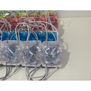 Lampu led 1 mata Cristal 16 pcs modul kolong kanal bis bak truk kontainer komplit sudah dirangkai request panjang kabel/led langsung pasang running otomatis speed mode bisa manual super terang Car