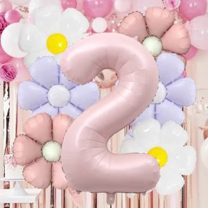7 Chiếc Hồng Tím Hoa Cúc Nhôm Bóng Bay Bộ 18 Inch 32 Inch Kỹ Thuật Số Sinh Nhật Cho Bé Trang Trí Đám Cưới Dự Tiệc Cung Cấp