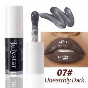 Black Mirror Glass Lip Glaze Moisturizing Water Light Lipstick Glossy Lip Balm by MISS ROSE French Made Color Changing Lipstick