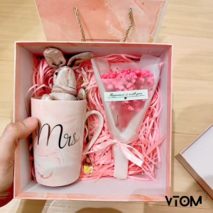 VTOM Pink Gift Box Set Cute Birthday Gift For Women Special Hadiah Untuk Kawan Perempuan 女生 禮物 特别 Souvenir Hadiah Untuk Guru Bestie