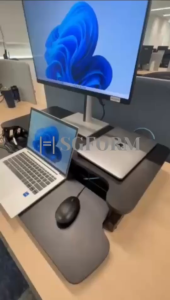 SGFORM Desktop Standing Desk Lifting Desk Riser Adjustable Monitor Stand Workstation