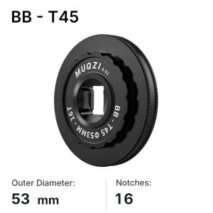 MUQZI T45 T47 Bottom Bracket Installation and Removal Wrench 12T 16T Bike Bottom Bracket Tool 49/50/52/52.2/53mm