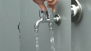 Vòi nước 2 đầu ra vòi nước đôi chia 2 đầu van cổng xả độc lập thông minh