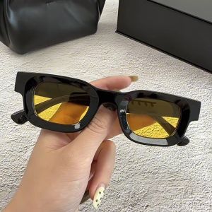 🔥Cc.👍 Small Square Glasses European and American Style Hip-hop Punk Polarized Sunglasses
