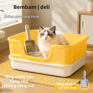 deli | Open Large Capacity Cat Litter Box