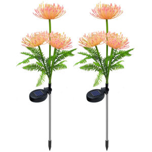 【New Arrival】Solar Garden Light IP65 Waterproof Solar Flowers Light Last Up To 8H Flower Decorative Light 600mAh for Yard Lawn Garden