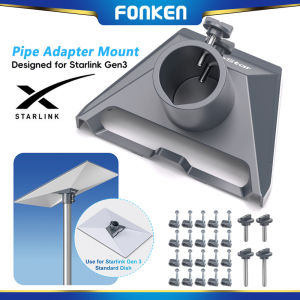 FOKEN Starlink Gen 3 Pipe Adapter Pole Mount Aluminum Alloy Bracket for Starlink Gen 3 Standard Dish