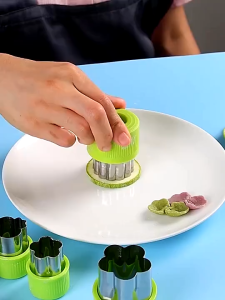 9pcs Fruit Vegetable Cutter Shapes Set 304 Stainless Steel Fruit Cutter Slicer Design Vegetables