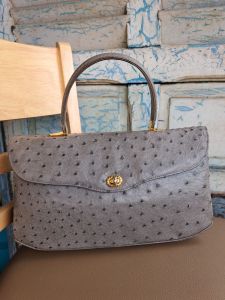 Hàng Si túi xách tay da đà điểu