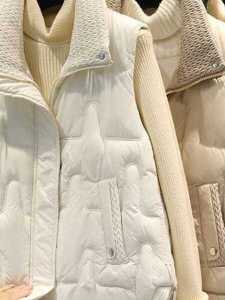 Anti-Season Short Womens down Vest 2025 Autumn Winter Fashion Quilted Jacket Small Fragrance Style Commute Polyester Fiber