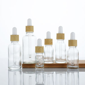 Glass Dropper Bottles Clear Essential Oil Bottle Empty Perfume Dispenser 5ml 10ml 15ml 20ml 30ml 50ml 100ml