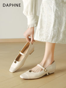 Daphne | Comfortable Low-Heel French Mary Jane Shoes