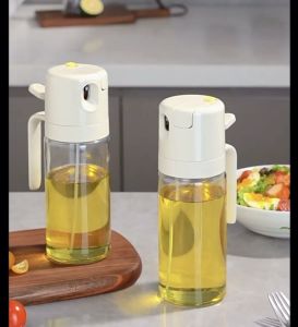 550ML Oil Sprayer Bottle BBQ Cooking 2 in 1 Oil Dispenser