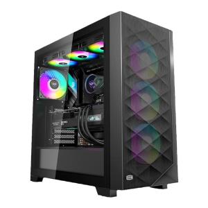 Pccooler | Glass Side Panel Large Gaming ATX Case
