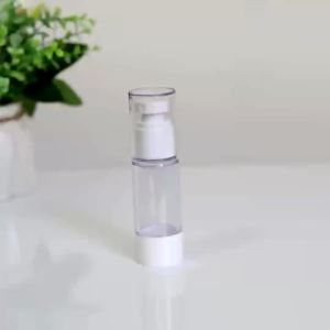 Portable Vacuum Airless Pump Spray Lotion Bottle Clear Travel Refillable Lotion Cream Cosmetic Dispensing Bottle 15/30/50/100ml WD-L01-L08