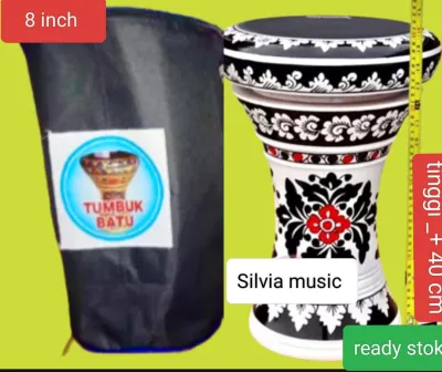 Dumbuk murah atau Darbuka kayu 8 inch motif batik