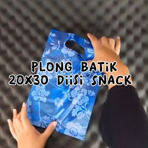 Plastik Plong Batik 20x30 15x22 isi 100 Kantong HD Shopping Bag Oval Kosmetik Packing Olshop